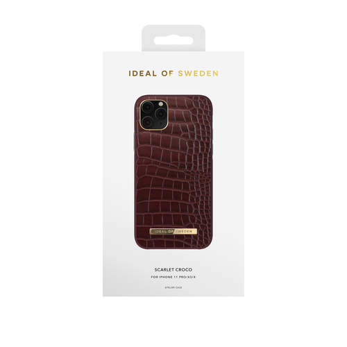 iDeal of Sweden Atelier Case iPhone 11P/XS/X Scarlet Croco
