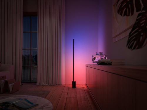 Philips Hue Gradient Signe Lampadaire - Éclairage Blanc et Coloré - Noir – Photo 8 sur 11