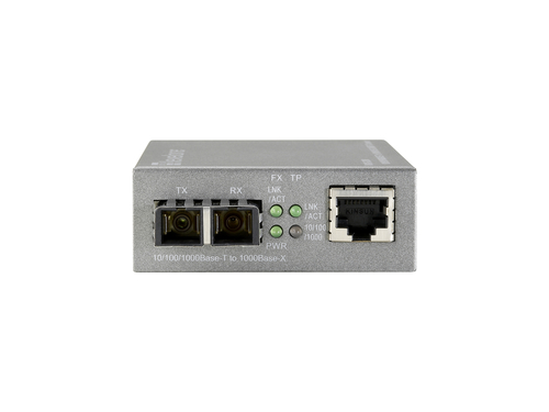 LevelOne 10/100/1000BASE-T to 1000BASE-SX MMF SC Smart Converter, 550m – image 2