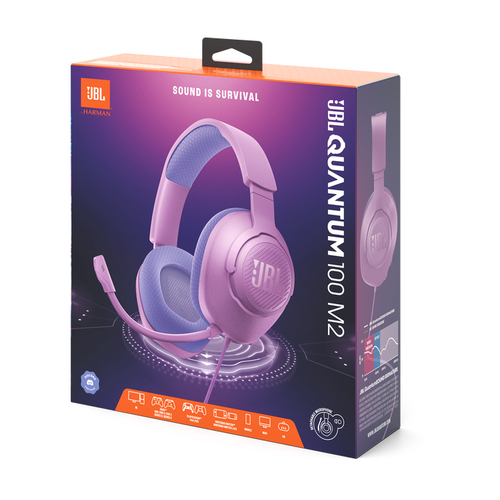 JBL Quantum 100M2 Roze – Foto 9 van 9