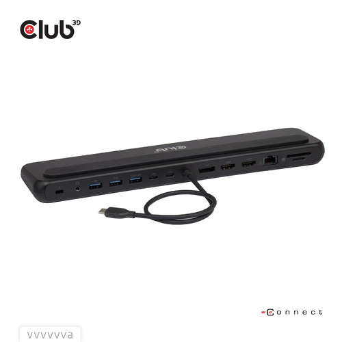 Club 3D 12-1 USB-C Triple Display PD3.0 100W Docking Station + Charger dockingstation, afbeelding 5