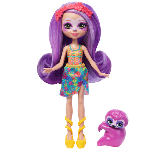 Enchantimals SUNSHINE BEACH SABINDRA SLOTH & TANG Doll