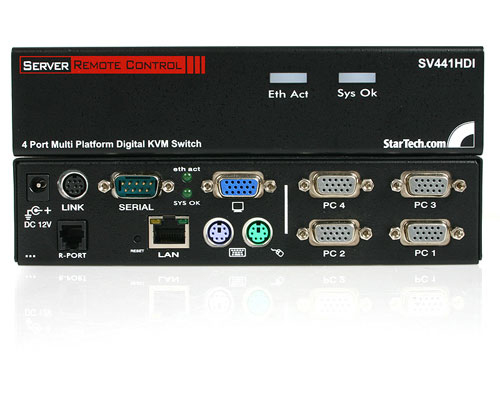StarTech.com 4 Port USB + PS/2 Digital KVM Switch