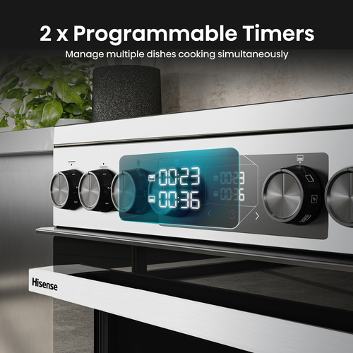 Hisense HDCEC6C20W cooker Freestanding cooker Electric Ceramic hob White – image 9