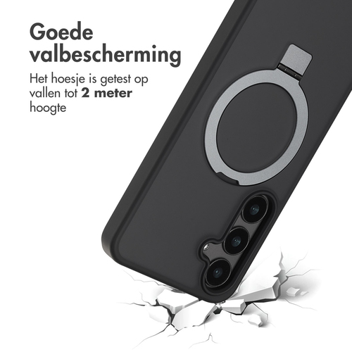 Accezz Ring Stand Backcover met MagSafe Samsung Galaxy S24 Plus - Zwart, afbeelding 4