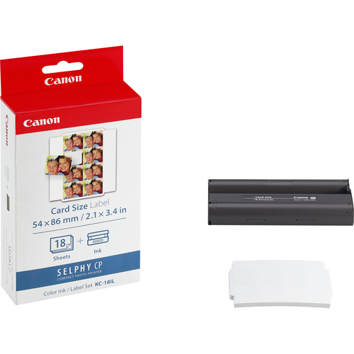Canon KC-18IL Selphy CP Serie inkt en papier