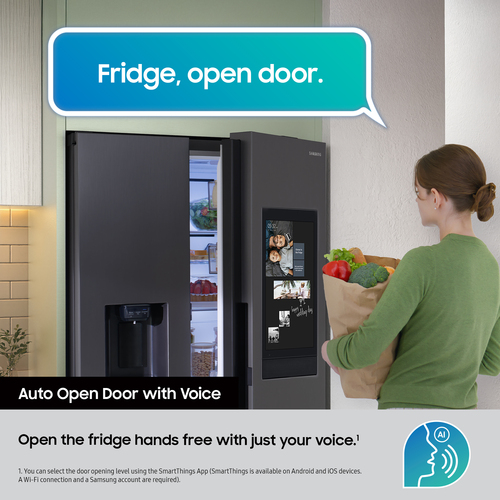 Samsung Bespoke AI Family Hub RS90F66BETEU American-Style Smart Fridge Freezer - Silver/Grey - image 7