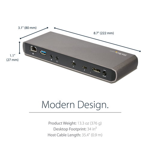 StarTech.com Thunderbolt 3 Dock, Dual Monitor 4K – image 9