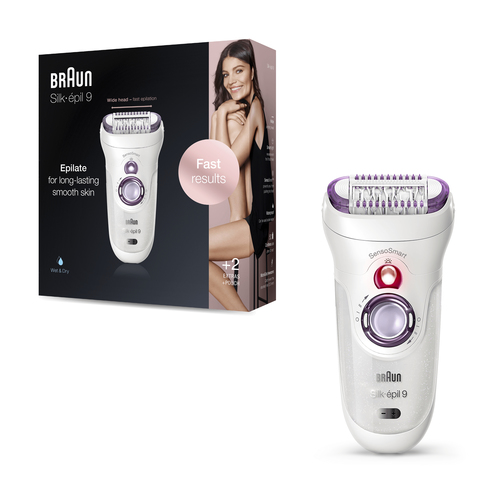 Braun Silk-épil 9 81711467 epilator 40 tweezers White, Purple – image 3