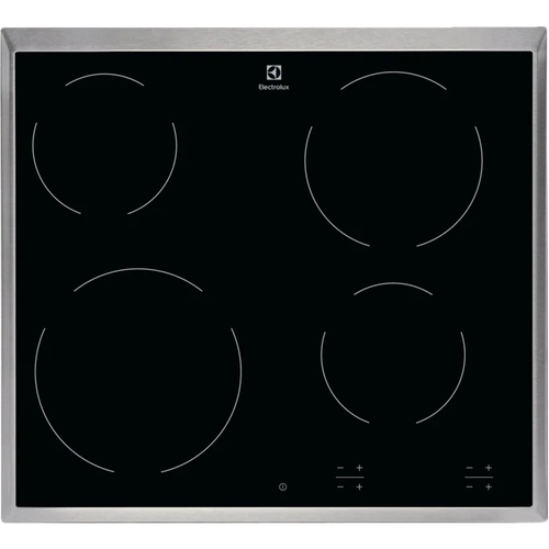 Electrolux EHF6240XXK Черный Встроенный 57.6 cm Керамический 4 зона(ы)
