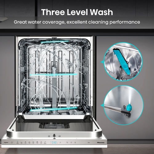 Hisense HV673C60UK dishwasher Fully built-in 16 place settings – image 9