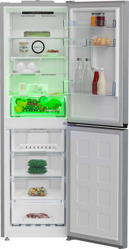 Beko CNG4692VPS 192cm 50/50 No Frost Fridge Freezer - Stainless Steel - E Rated, Stainless Steel - image 3