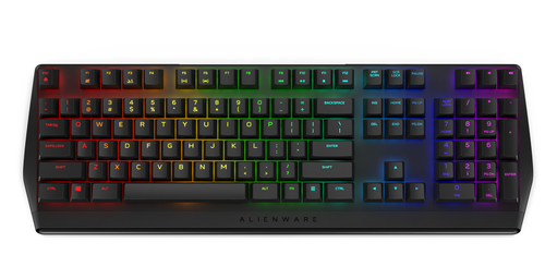 Alienware AW410K клавиатура Игровой USB Международный американский стандарт Черный