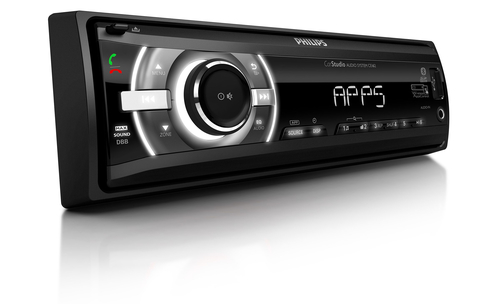 Philips CarStudio CE162/10 car media receiver Black Bluetooth