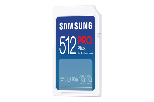 Samsung Pro Plus SD Card 512GB SD-Kaart Wit, afbeelding 3