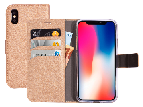 Mobiparts Saffiano Wallet Case Apple iPhone X, iPhone XS Copper – image 1