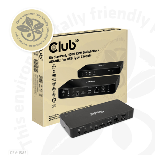 Club 3D DisplayPort/HDMI Dock 4K60Hz dockingstation, afbeelding 9