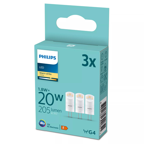 Philips 8720169300651 LED лампа Теплый белый 2700 K 1,8 W G4 F
