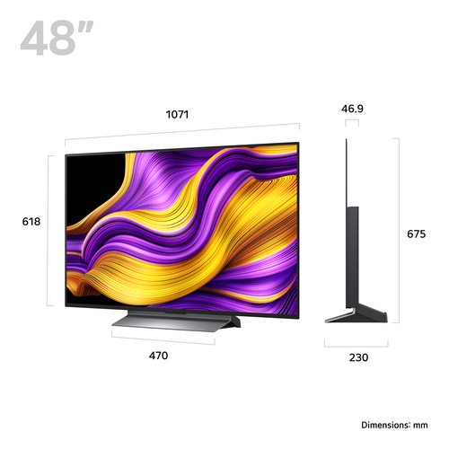 LG G56LS 48" 4K Ultra HD OLED Smart TV - OLED48G56LS, Silver - image 2