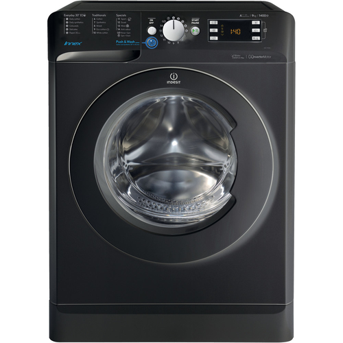 Indesit BWE 91484X K UK стиральная машина Фронтальная загрузка 9 kg 1400 RPM Черный