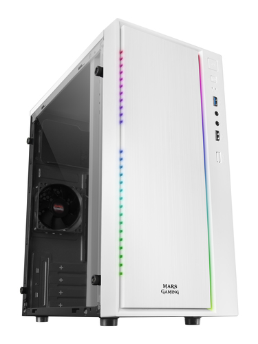 Mars Gaming MCMW computer case Mini Tower White – image 1
