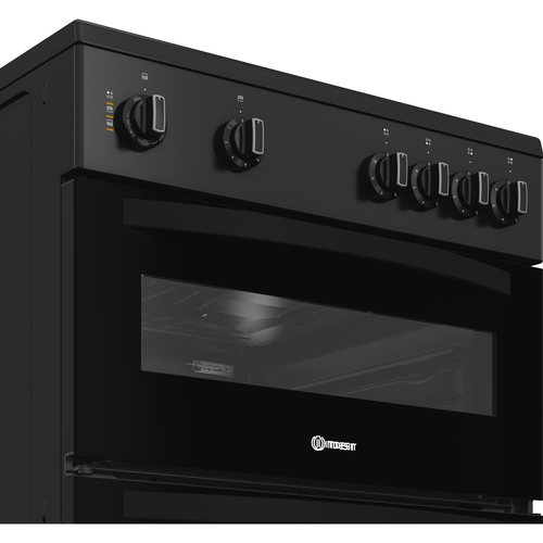 Indesit ITE6VMB 60cm Wide Single Oven Electric Cooker with Ceramic Hob - Black - A Rated, Black - image 4