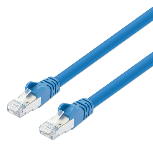 CAT8.1 S/FTP NETWORK PATCH CABLE, 3 FT., BLUE