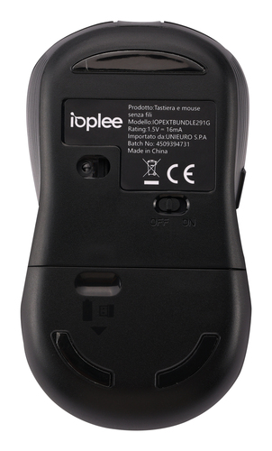 IOPLEE 291G keyboard Mouse included Universal RF Wireless QWERTY Italian Black – image 6