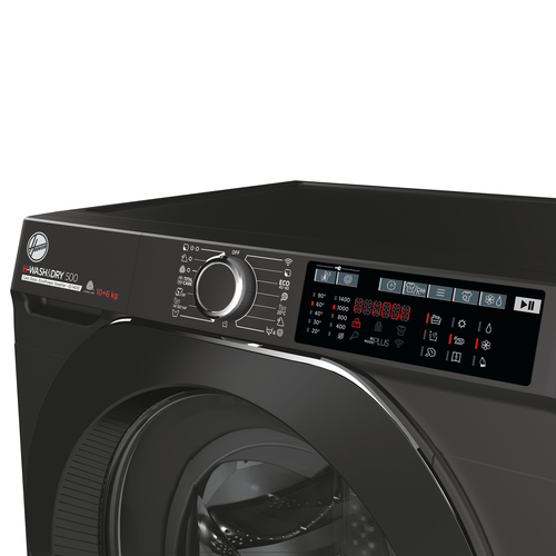 Hoover H-WASH&DRY 500 HDD4106AMBCR-80 washer dryer Freestanding Front-load Anthracite – image 4