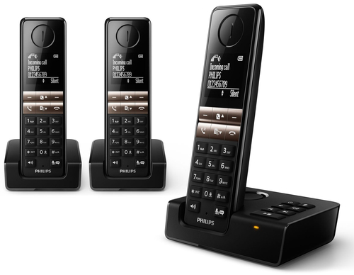 Philips D4653B/22 telephone DECT telephone Caller ID Black