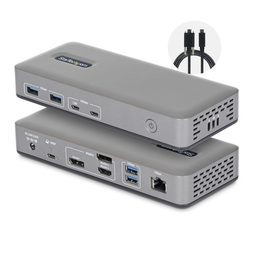 Startech.COM Triple-Monitor USB-C Docking Station, DP/Hdmi, 4K, 100W, 3 YR