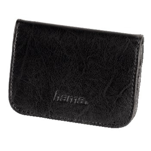 Hama Memory Card Case - Tegnebog til kort - kapacitet: 4 multimediekort, 4 SmartMedia kort, 4 SD hukommelseskort, 4 CompactFlash kort, 4 xD-Picture Card - sort