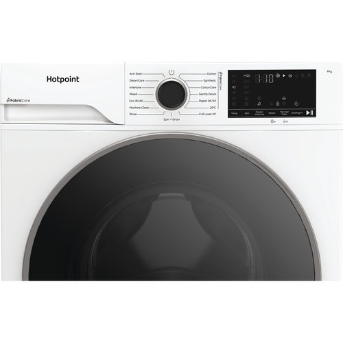 Hotpoint Fabric Care Hbca 93 Care UK 9kg Washing Machine with 1400 rpm - White - A Rated, White - image 3