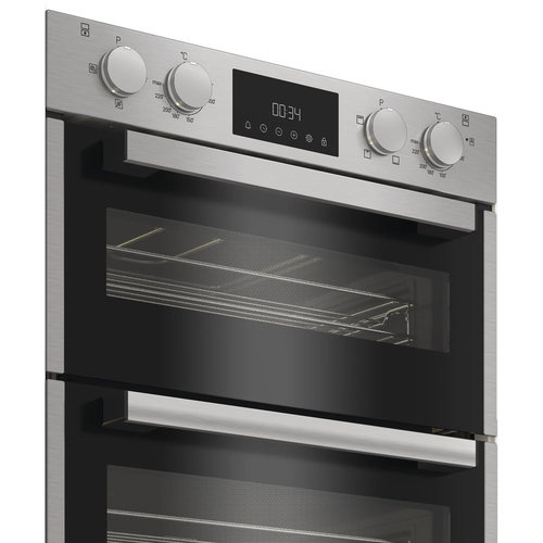 Hotpoint DUH10DIX Built Under Electric Double Oven in Stainless Steel - image 3