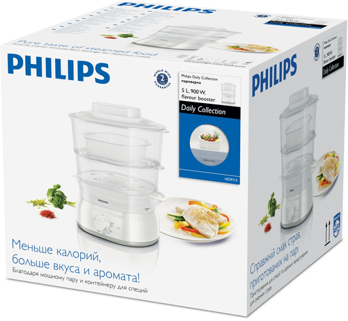 Philips Daily Collection HD9115/91 steam cooker 2 basket(s) Freestanding – image 3