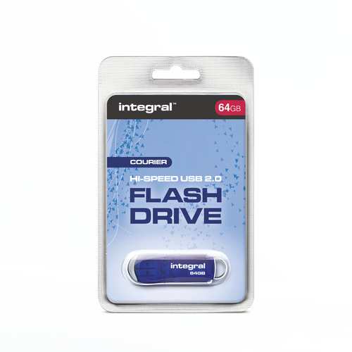 Integral 64GB USB2.0 DRIVE COURIER BLUE – image 6