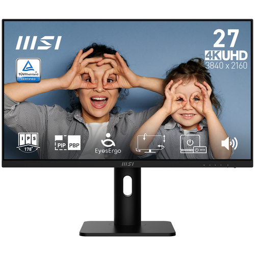 MSI PRO MP273UP E6 монитор для ПК 68,6 cm (27") 3840 x 2160 пикселей 4K Ultra HD Черный