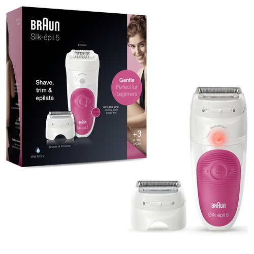 Braun Silk-épil 5 5-600 28 tweezers Pink, White – image 2