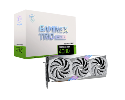MSI GAMING GeForce RTX 4080 16GB X TRIO WHITE NVIDIA GDDR6X