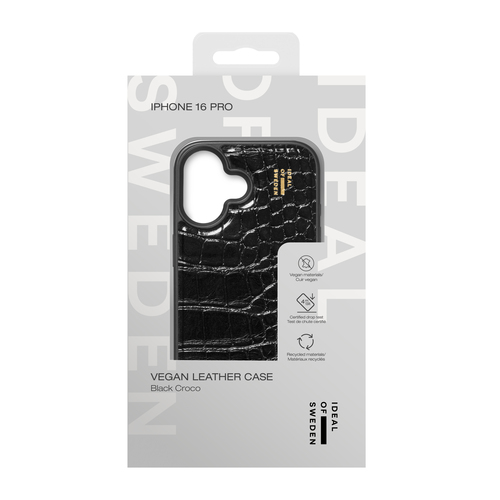 iDeal of Sweden Vegan Leather Case iPhone 16 Plus Black Croco – image 4