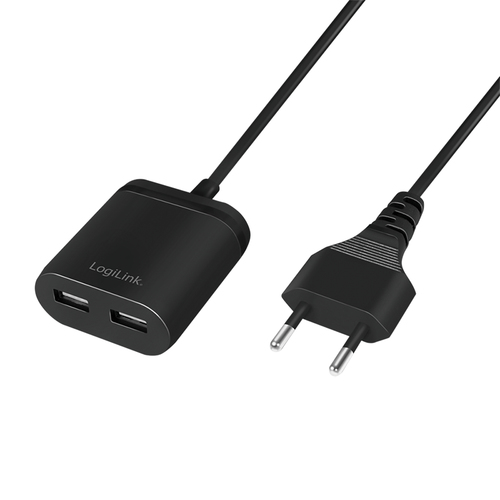 LogiLink PA0255 mobile device charger Universal Black AC Indoor
