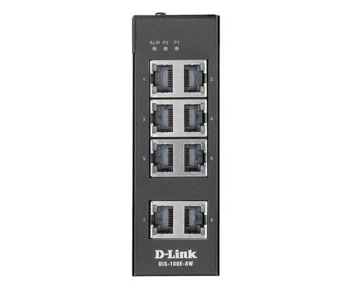 D-Link DIS-100G-8W network switch Unmanaged Gigabit Ethernet (10/100/1000) Black
