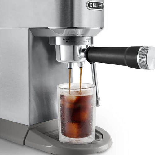 DeLonghi Dedica Duo Manual Coffee Machine White Silver - image 4