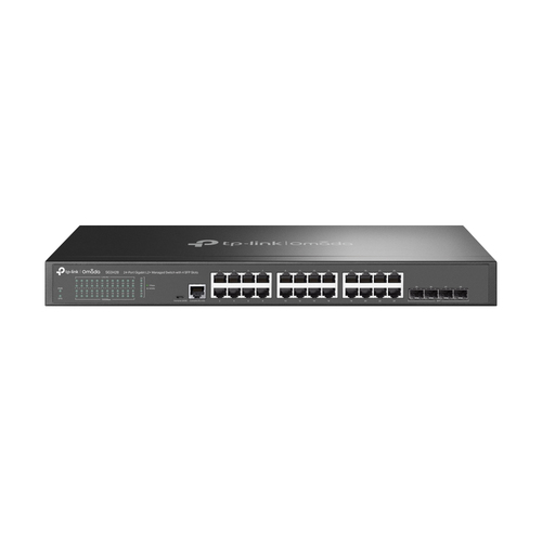 Switch TP-LINK TL-SG3428 Switch TP-LINK SG3428 TL-SG3428 Gigabit Administrable JetStream L2 RJ45 24 Puertos 10/100/1000 4 Gigabit SFP 1Puerto De Consola Micro USB - SG3428