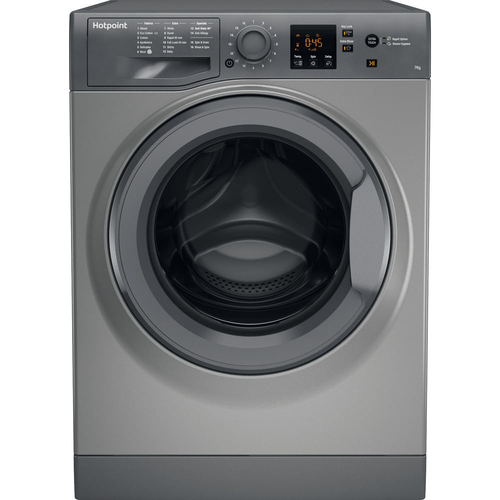 Hotpoint NSWM 743U GG UK стиральная машина Фронтальная загрузка 7 kg 1400 RPM Графит