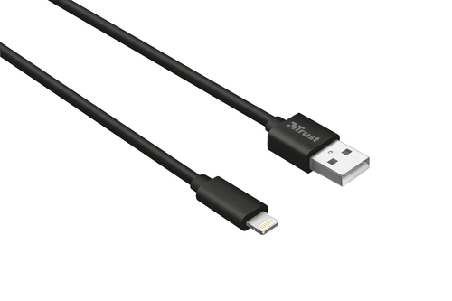 Trust Lightning Cable 2m - Black Schwarz