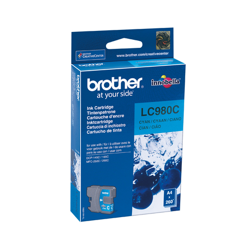 Brother LC-980C – Cartuccia ciano originale