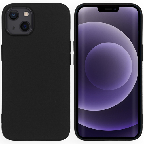 Accezz Color Case voor Apple iPhone 13 Telefoonhoesje Zwart