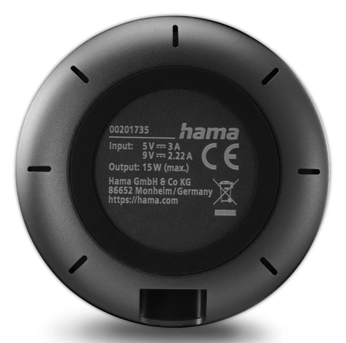 Hama Draadloze Qi2-oplader 15 W bureau Oplader Zwart, afbeelding 3
