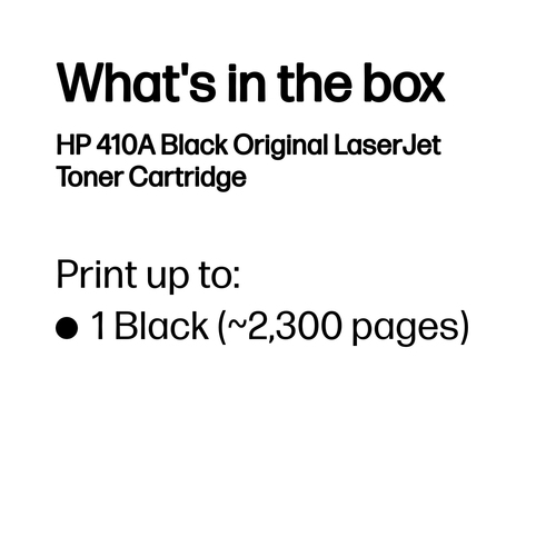Original HP 410A Black Toner Cartridge (CF410A) - image 3